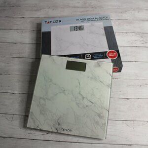 Taylor Digital Tempered Glass Bath Scale 400 LB Weight Capacity
